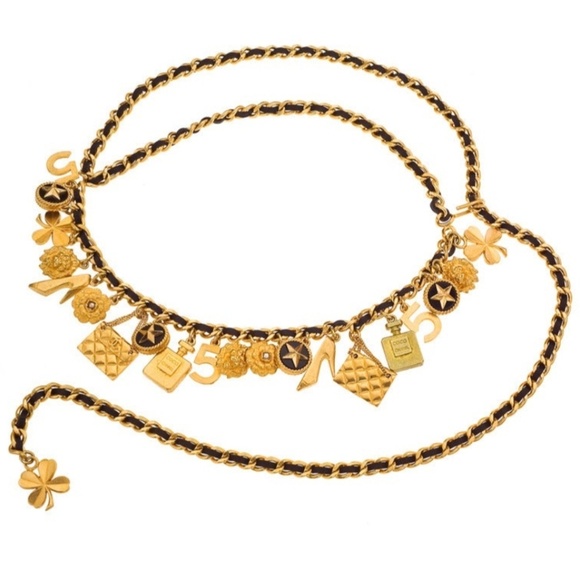 CHANEL Accessories - Chanel Vintage 1993 Iconic Lucky Charms Chain Belt